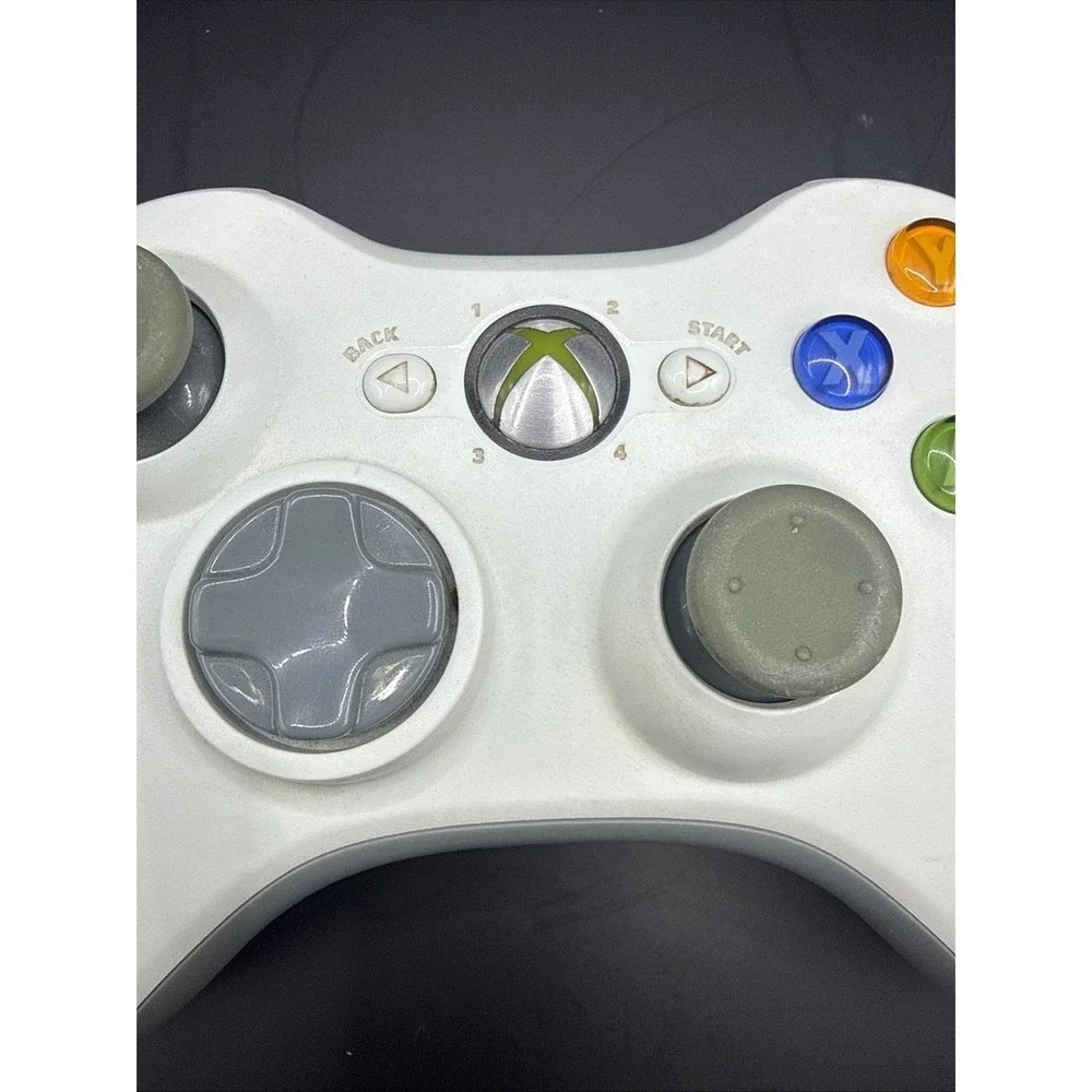 Xbox 360 White Wireless Controller Microsoft Official Gamepad EUC